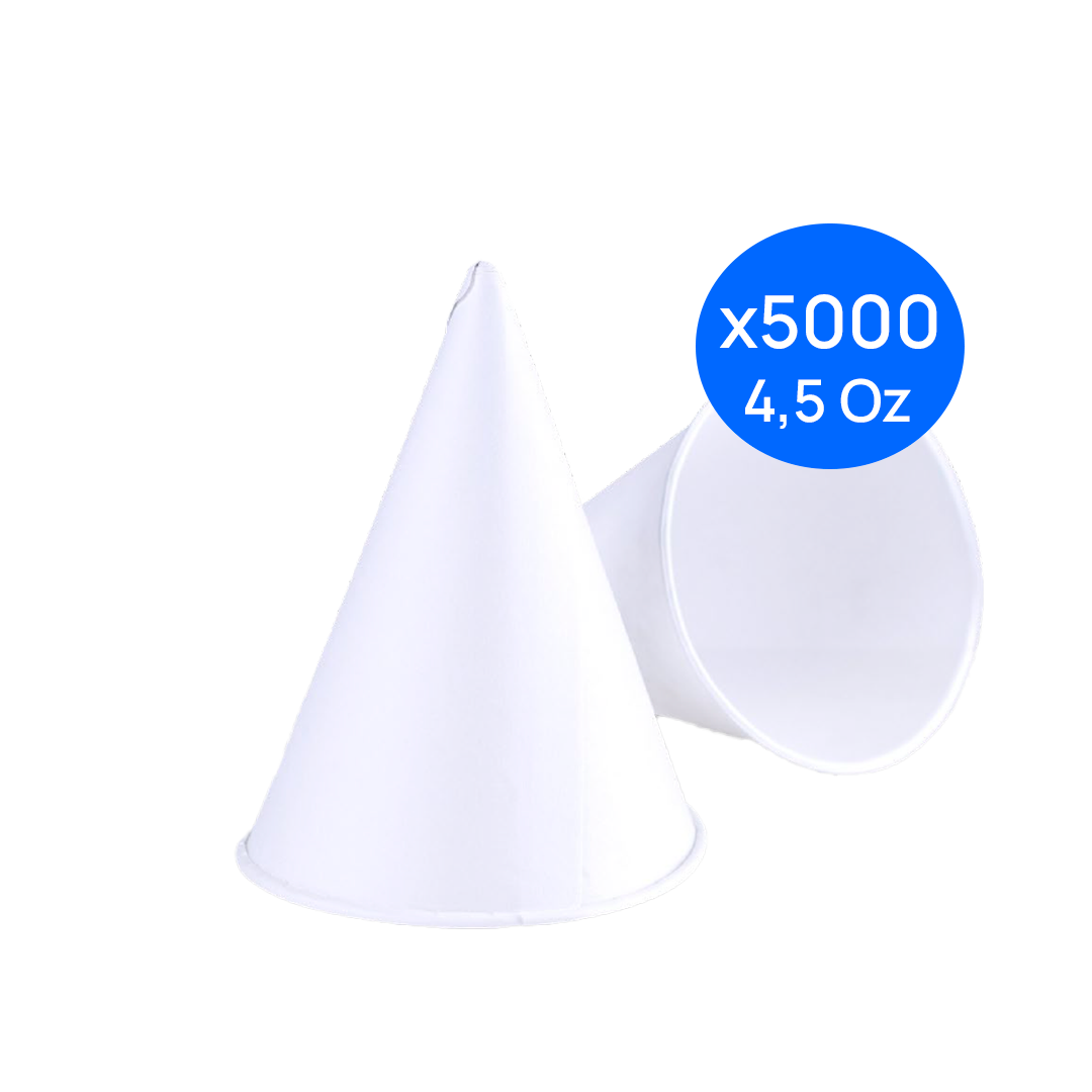Vasos Cónicos Polipapel 4,5 Oz